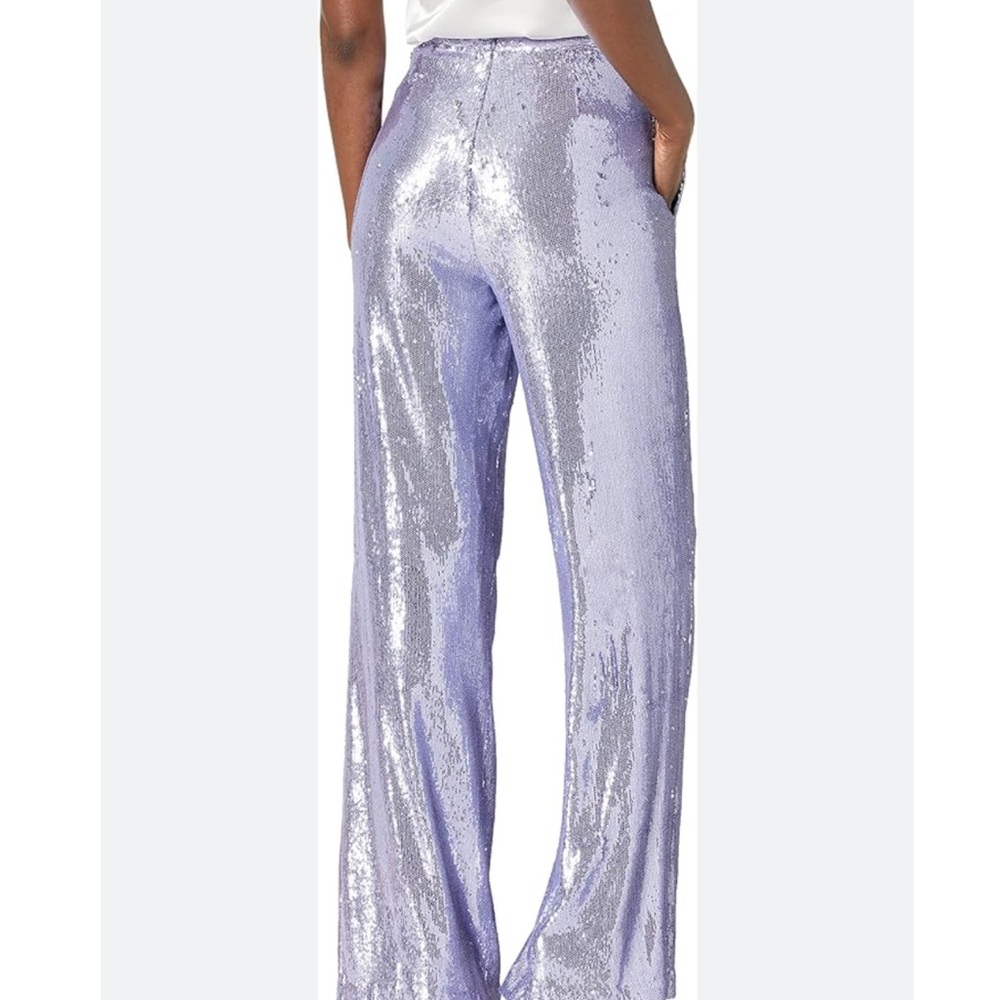 Halston Heritage Emilia Sequins purple Pants - Picture 2 of 2